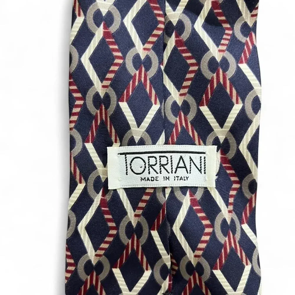 Torriani multicoloured silk tie luxury